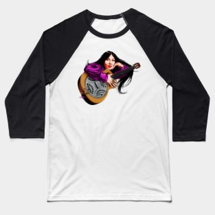 Buffy Sainte Marie - An illustration by Paul Cemmick Baseball T-Shirt